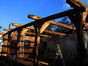 Unterbau aus Holz 