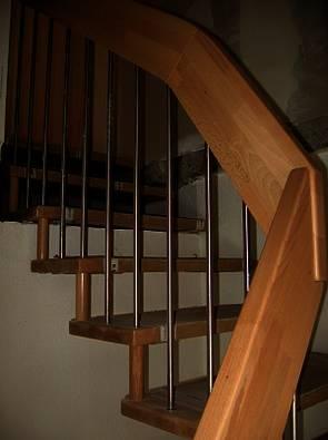 Holztreppe Nahaufnahme
