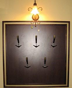 Garderobe in schwarz 